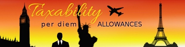 Taxability of per diem allowance while on business travel